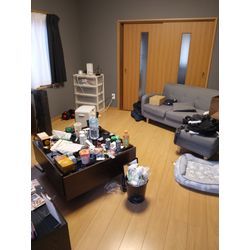 疲れて片付けられない…そんなひとり暮らしのリビングを2時間でスッキリ✨️の画像1