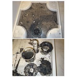 江戸川区 洗濯機 排水口詰まり除去！の画像1