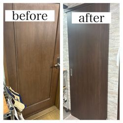 尼崎市で扉交換工事を行いました｜開き戸から引き戸へ変更の画像1