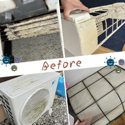 キッチン付近のエアコンクリーニングの画像2