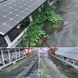 ソーラーパネル周りの除草の画像1