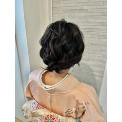 お宮参り♡ふわふわのまとめ髪の画像2