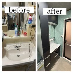 尼崎市で洗面化粧台交換｜見た目と使いやすさをアップ！の画像1