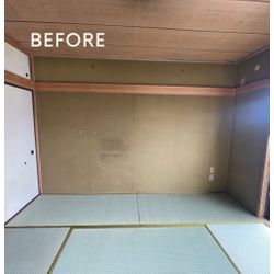 東京都　東久留米市　事務砂壁塗装施工の画像1