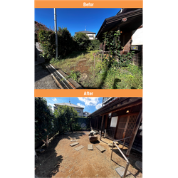 【我孫子市】引越先の除草作業　2025年9月6日の画像1