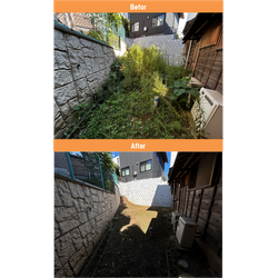 【我孫子市】引越先の除草作業　2025年9月6日の画像2