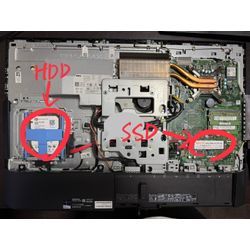 デル製デスクトップ1体型パソコンDELL Inspiron 24のSSD破損修理の画像2