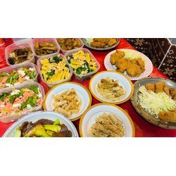 うまい菜ペペロンチーノ😋ヒレカツ3種の画像2