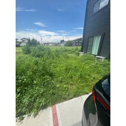 【土浦市】Ｉ様邸　人工芝敷設予定のお庭を作業の画像2