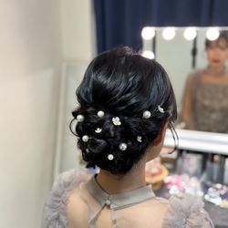 参列ヘアセットの画像2