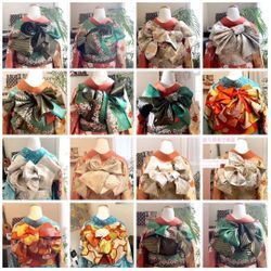 振り袖帯結びアレンジの画像1