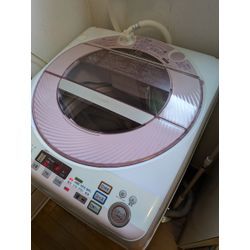 タテ型洗濯機クリーニング　SHARP　穴なし洗濯槽の画像1