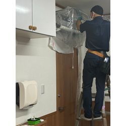 施設でのエアコンクリーニングの画像2