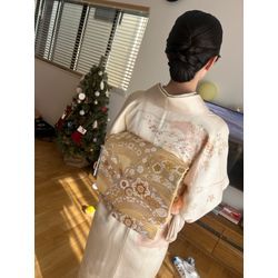 七五三のお祝いのお母様の訪問着の着付けとヘアセットのお支度の画像1