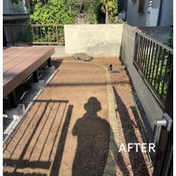 東京都　武蔵村山市　お庭の除草と抜根作業の画像2