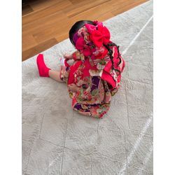 七五三🌸3歳さんアンティークの着物の画像3