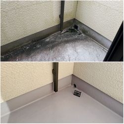 ベランダ、サッシのクリーニング❗の画像1