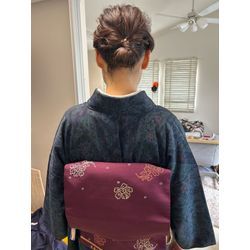 お宮参り(短めボブ〜ミディアムヘアのまとめ髪)の画像2