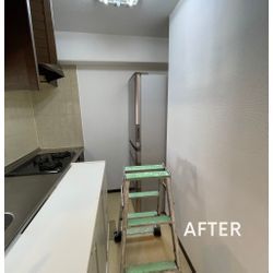 埼玉県　狭山市　キッチン　壁紙コーティング施工の画像2