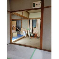 古い引戸を取替えて、レール交換で軽く開閉！の画像2