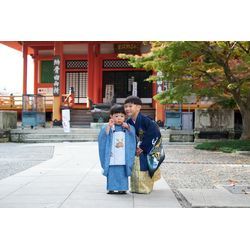 【中山寺での七五三の撮影】微笑ましい程に仲良しの兄弟でしたの画像3