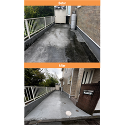 【相模原市】ご自宅駐車場の高圧洗浄　2025年10月1日の画像1