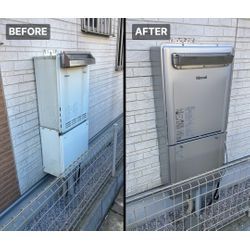 川口市/戸建て/エコジョーズ/配管カバー/排気カバーの画像1