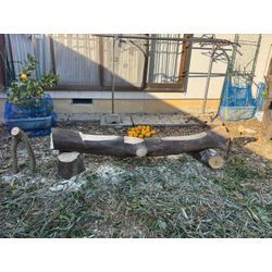 伐採した木がベンチに生まれ変わりました｜木を無駄にしない仕事の画像1