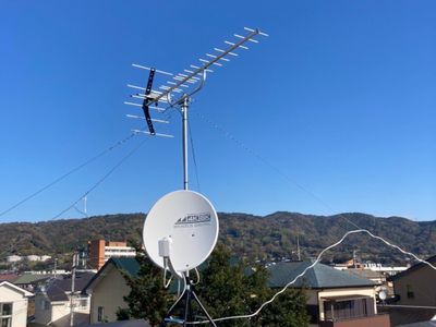 アンテナ工事専門 年間1,500件の施工実績 ◉８年保証 損保加入◉