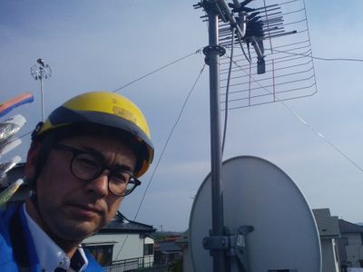 アンテナ取り付け