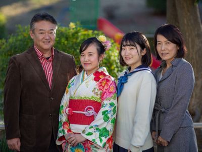 晴れの姿をクールに撮影します。