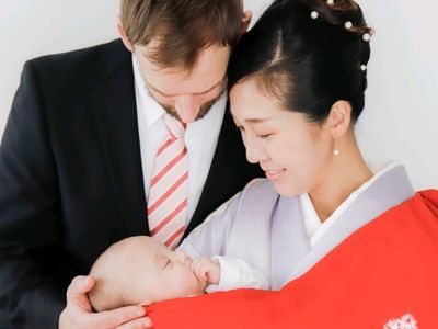 お宮参り写真撮影で、素敵な思い出を彩りましょう。着付けもご利用で、割引有り♪