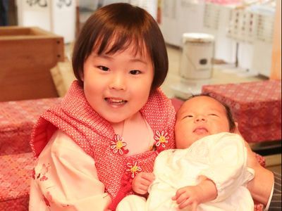 お宮参りの出張撮影。3日以上先の予約不可
