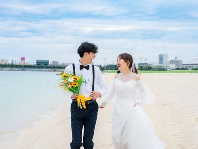 直前でもご予約可能！沖縄エリアNo１実績あり！【前撮り撮影】ブーケ無料貸出中！
