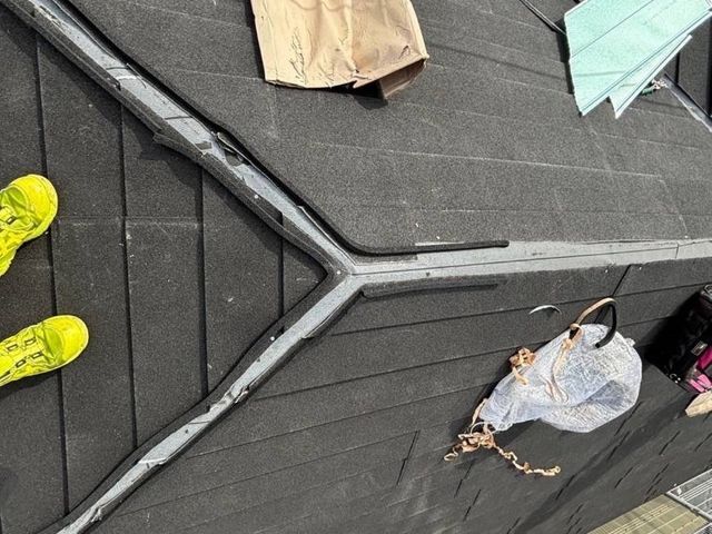 金属瓦に夜カバー工事