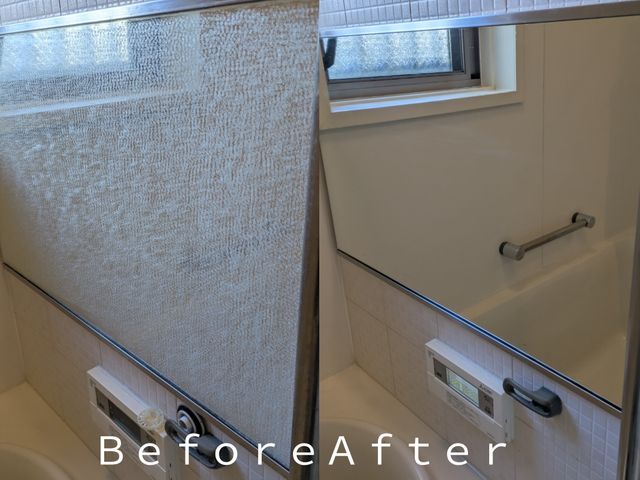 ◇鏡の機械磨き◇エプロン清掃◇防カビコート◇お風呂、水回り高評価店！