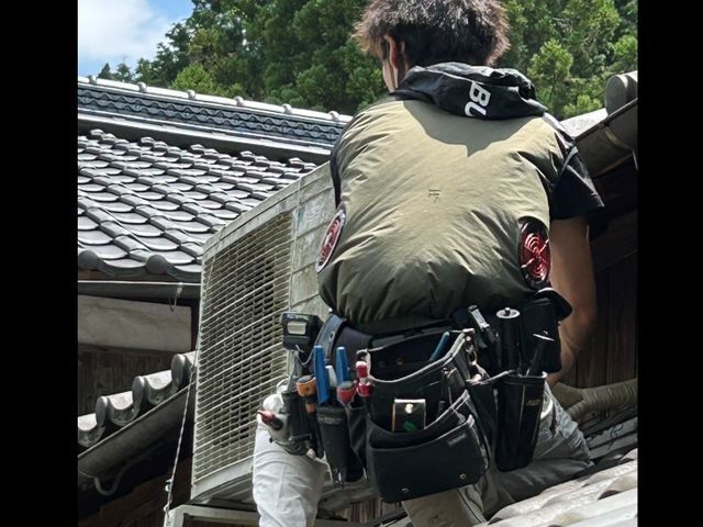 エアコン取り付け作業