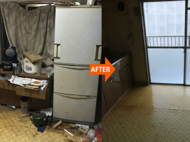 只今予約受付中！！遺品整理士が真心込めて整理します。サービスの画像
