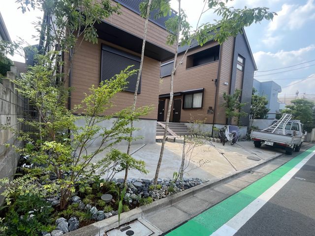 駐車場の土間コンクリート施工