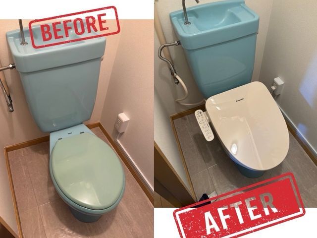 【ウォシュレット交換／取付】6ヶ月間の漏水保証付き○損害賠償保険加入で安心施工○