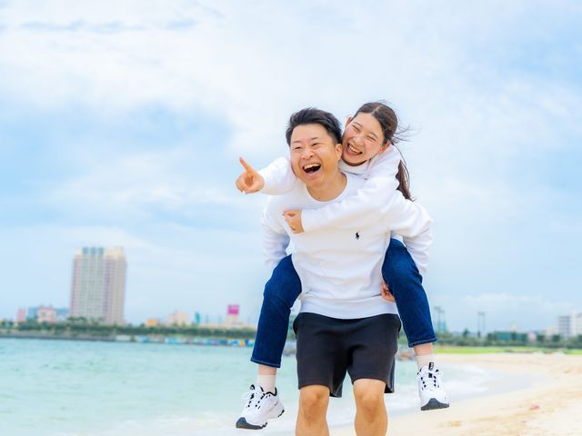 直前でもご予約可能！沖縄エリアNo１実績あり！カップル撮影はお任せください！