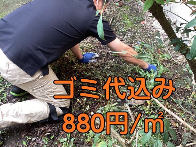 お庭のレイアウトまでセンス良く！ゴミ代駐車場代込み880円/㎡。