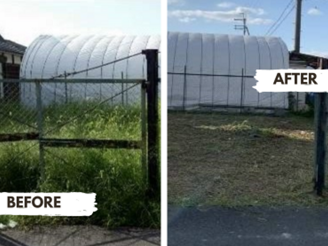 草刈り（草刈り機）｜広範囲も迅速対応　騒音・飛散に配慮した安全施工