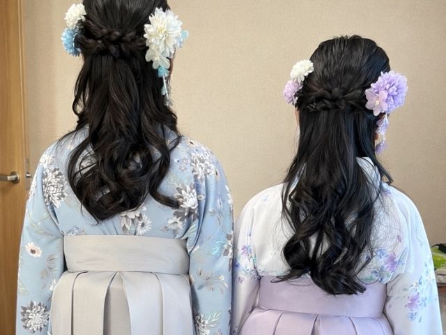 卒業式に☆袴着付け承ります