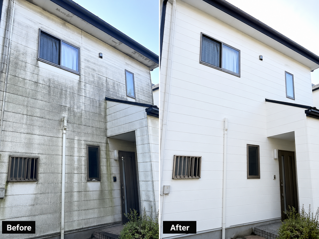 外壁を傷めないコスパ最強の手洗い洗浄★足場不要で低コスト！仕上がりに自信あり