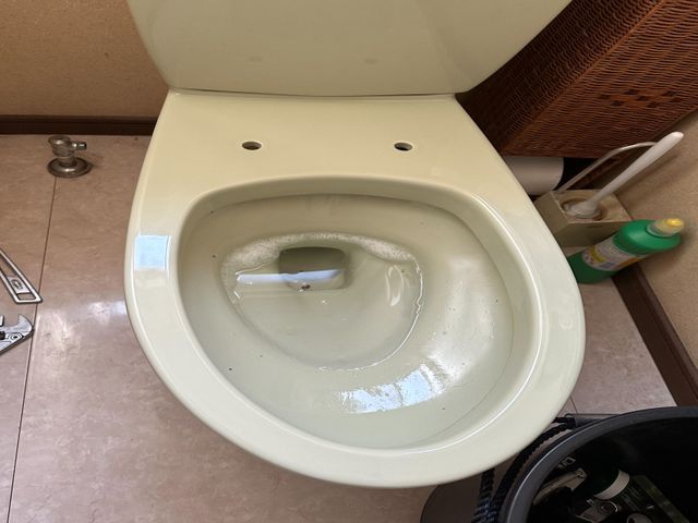 温水洗浄便座（ウォシュレット・シャワートイレ等）の取り外し