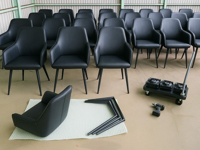 輸入家具の品質管理をしています。プロが丁寧に作業します。福岡・佐賀インボイス対応