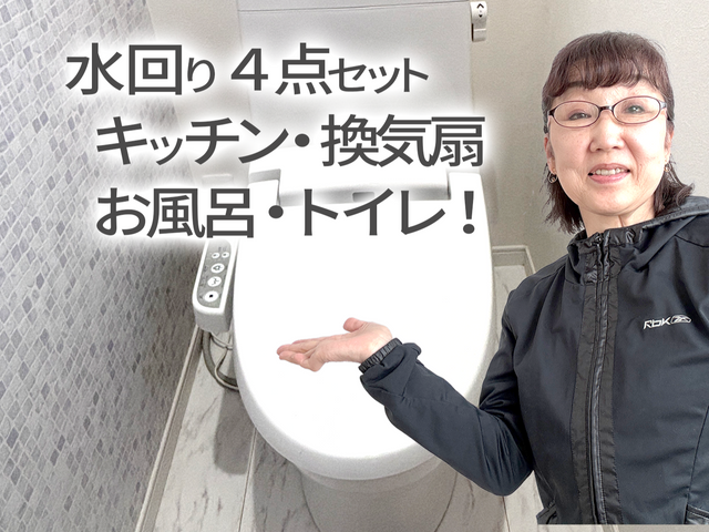 【正直価格のワトソン】水回り４点セット(オプションでエプロン内清掃)