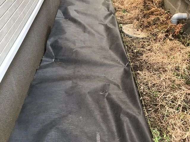 防草シート施工