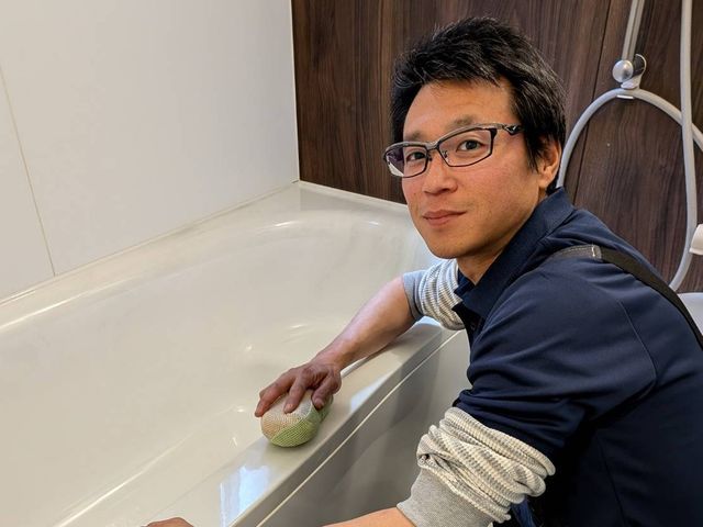 【真面目な清掃】お風呂全体をスッキリ清潔に！丁寧な手作業が自慢です